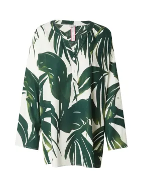 Blusa 'Mi44na' ZABAIONE en Verde, Verde Oscuro