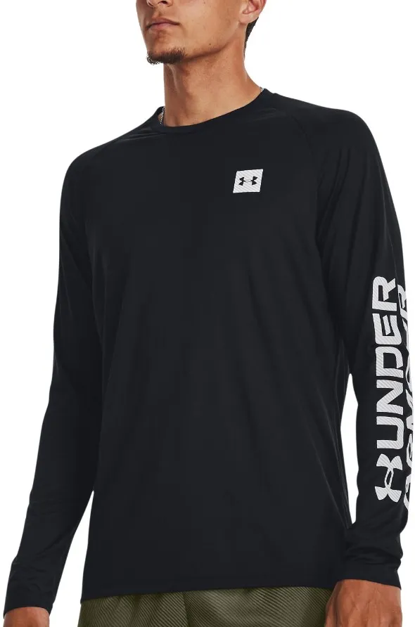 Camiseta de manga larga Under Armour UA Tech Prt Fill LS-BLK