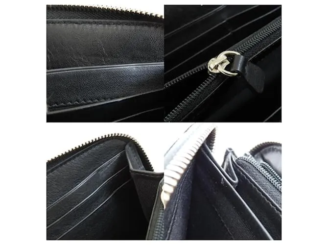 Cartera larga con motivo de estrella Jimmy Choo Negro 