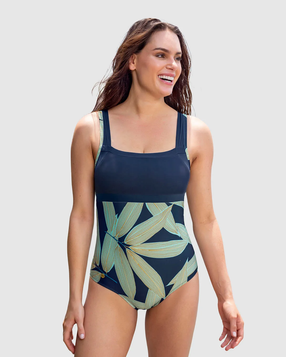 Vestido de bao entero con cargaderas fijas ideal para nadar